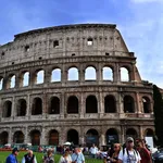 ciclisti al colosseo